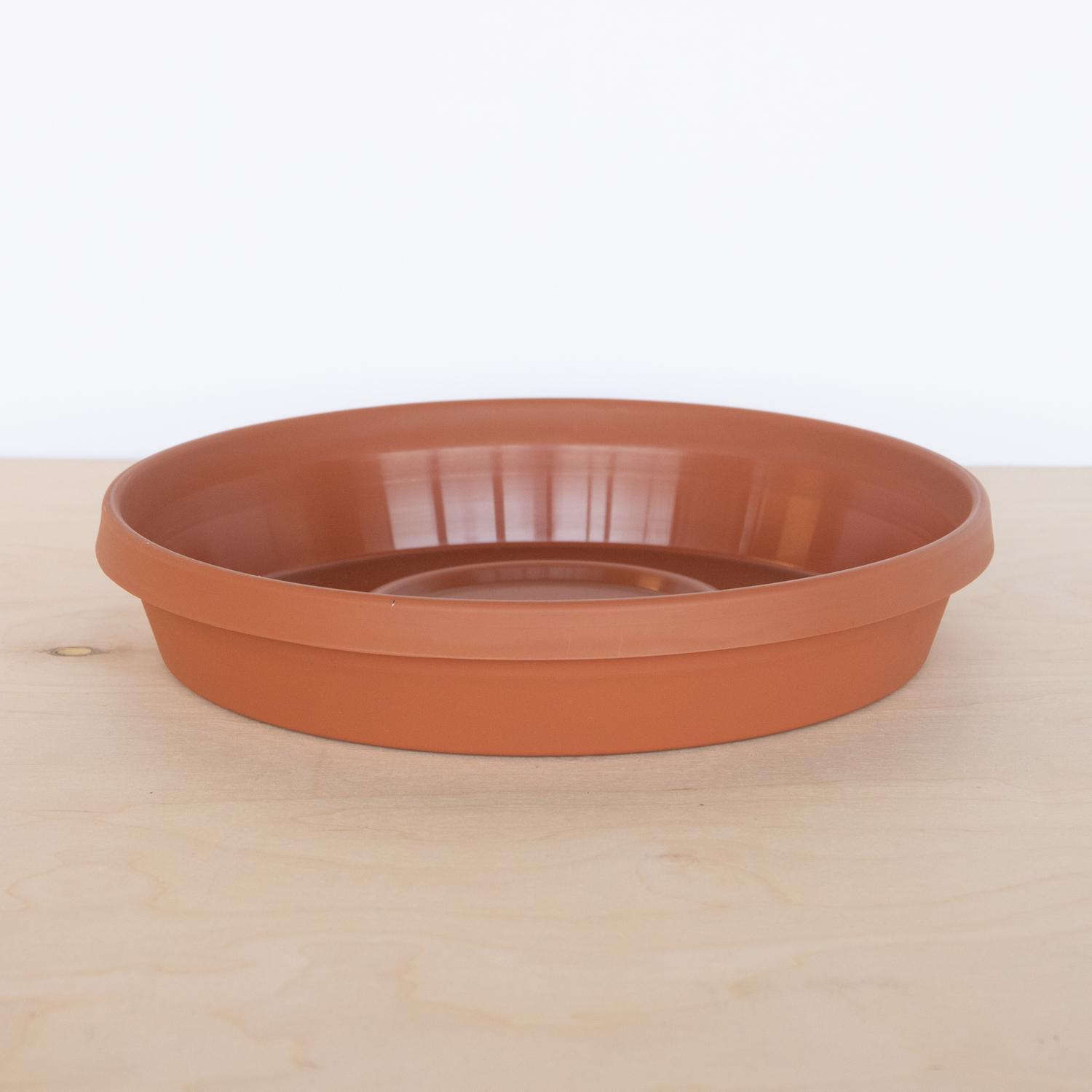  Bloem Terratray 2.7 In. H X 20 In. Dia. Resin Traditional Tray Terracotta Clay