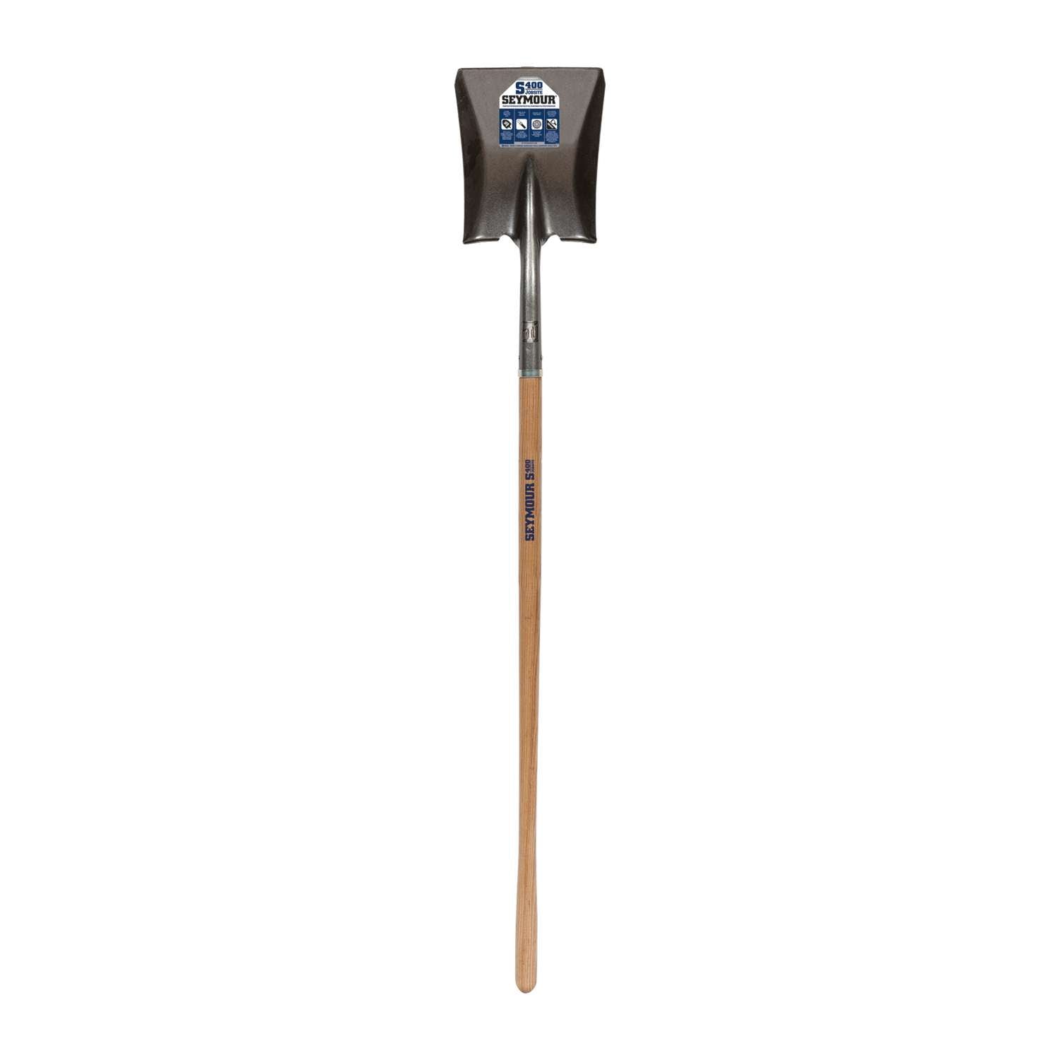  Seymour S400 Jobsite Steel Square Shovel Wood Handle