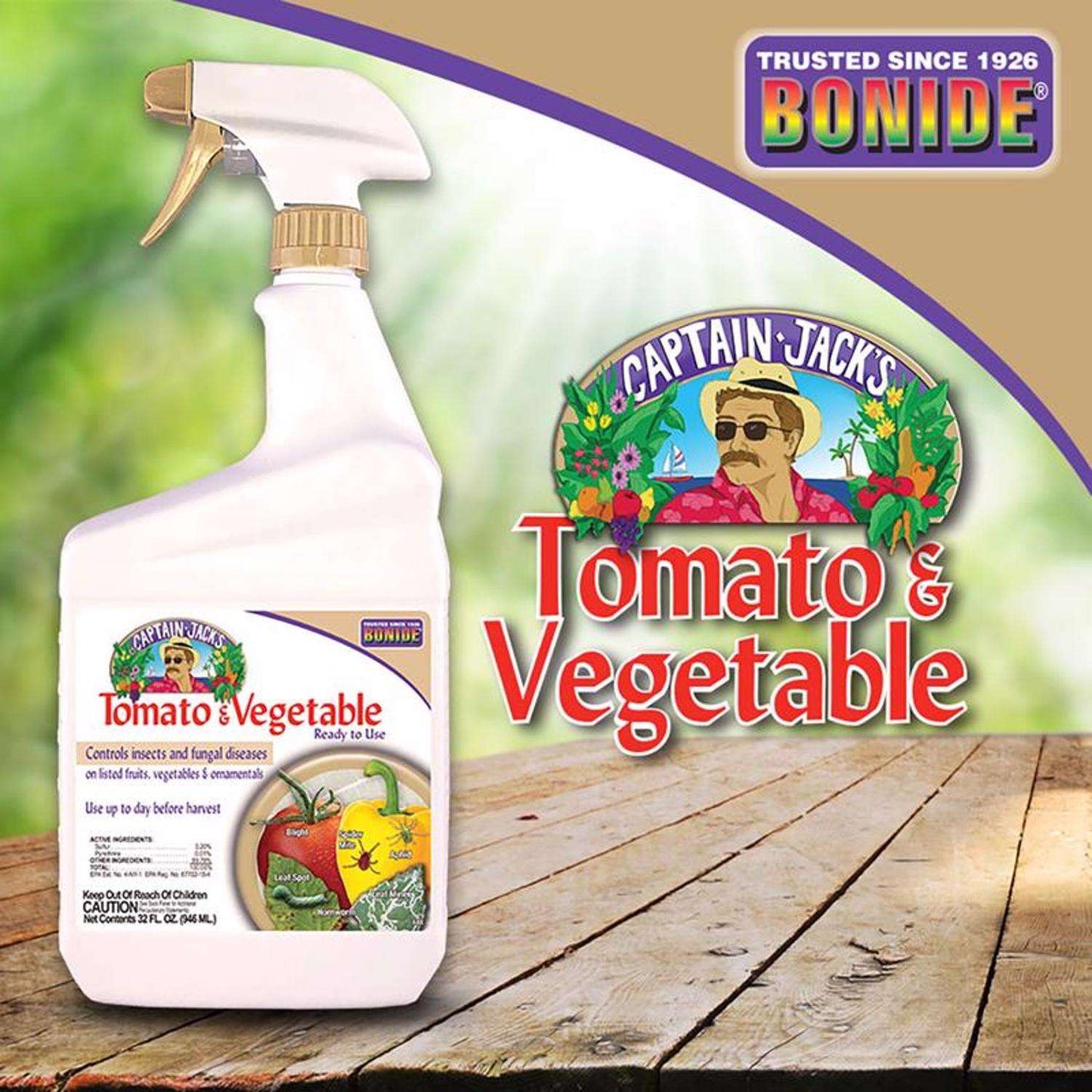  Bonide Tomato & Vegetable 3 In 1 Organic 3 In 1 Garden Insect Spray Liquid 32 Oz
