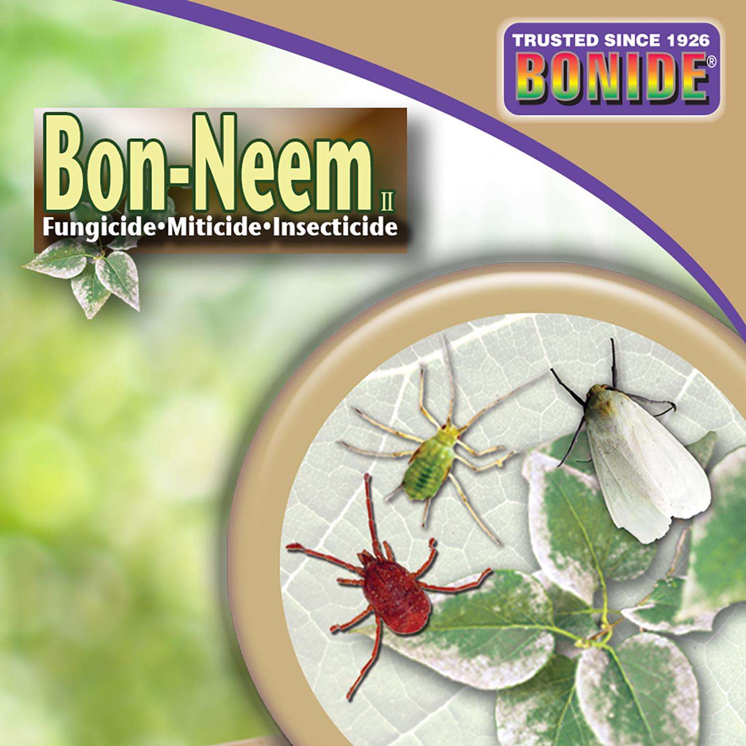  Bonide Bon-Neem II Organic 3 In 1 Garden Insect Spray Liquid 32 Oz
