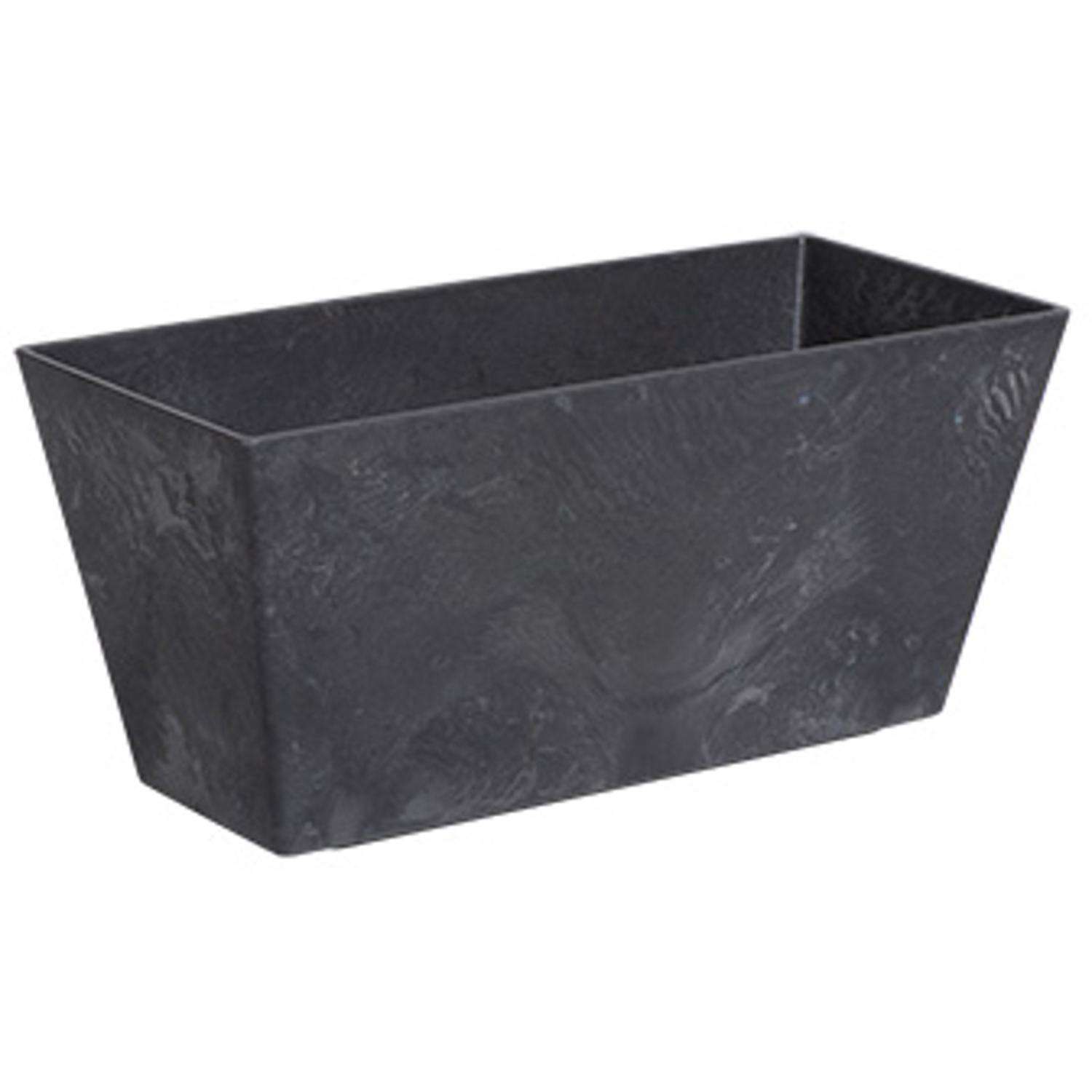  Novelty ArtStone 6.8 In. H X 14.5 In. W X 6.5 In. D Resin Ella Window Box Black