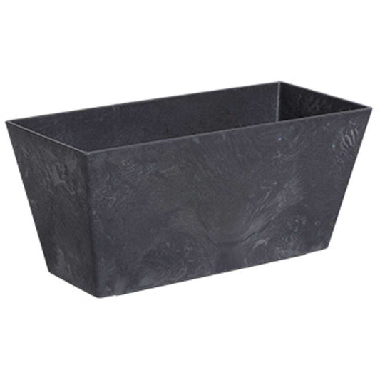  Novelty ArtStone 6.8 In. H X 14.5 In. W X 6.5 In. D Resin Ella Window Box Black