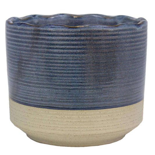  Trendspot Shore 5.1 In. H X 6 In. W X 6 In. D X 6 In. D Ceramic Planter Blue