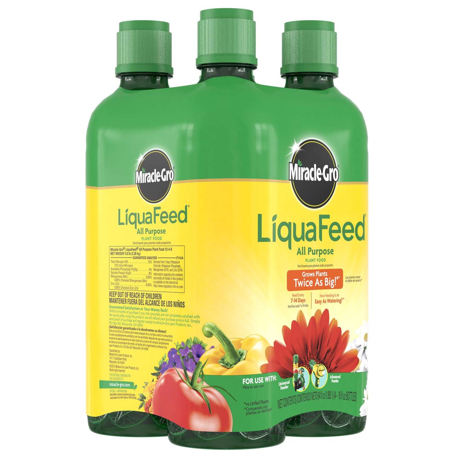  Miracle-Gro LiquaFeed Liquid All Purpose Plant Food 16 Oz