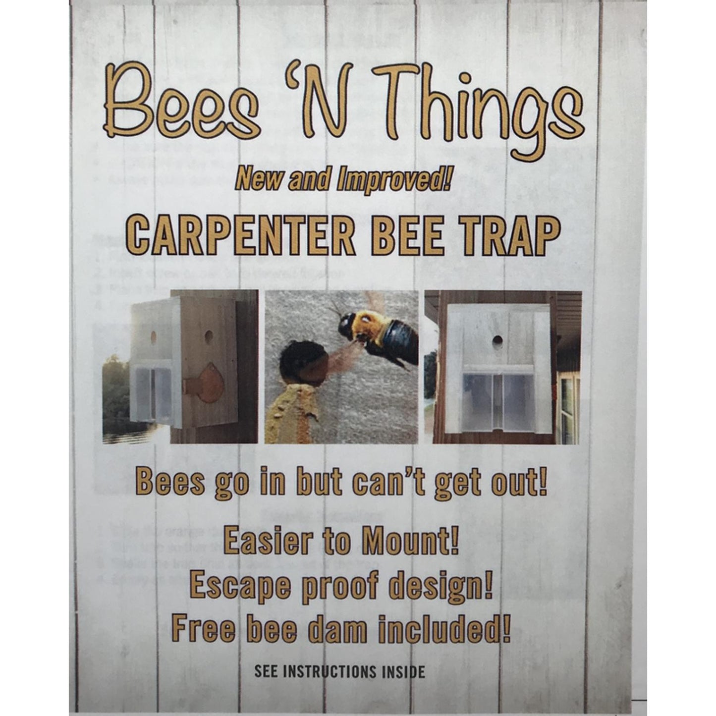  Bees N Things Carpenter Bee Trap