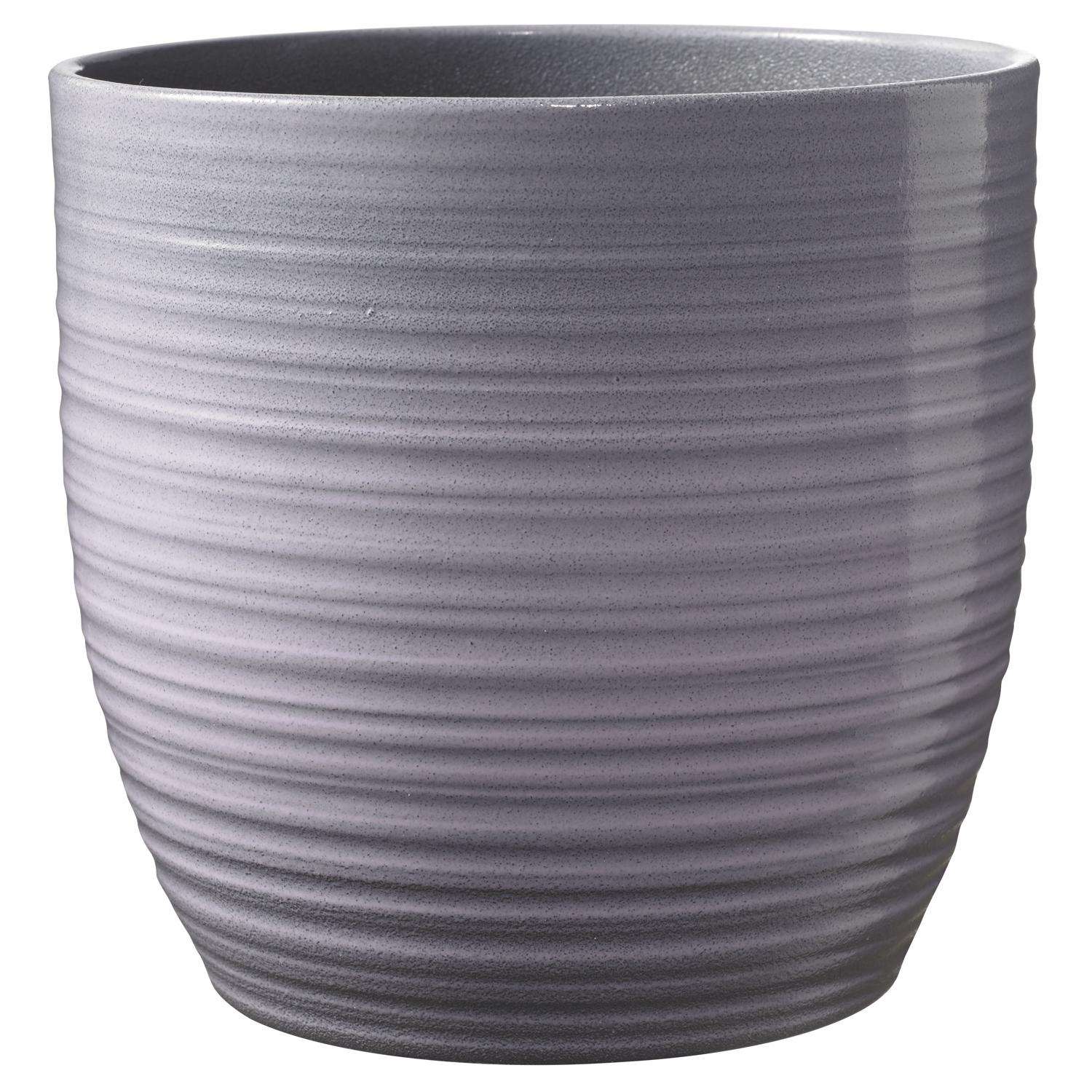  SK Pottery 4.7 In. H X 5.1 In. D Clay Bergamo Ceramic Pot Purple