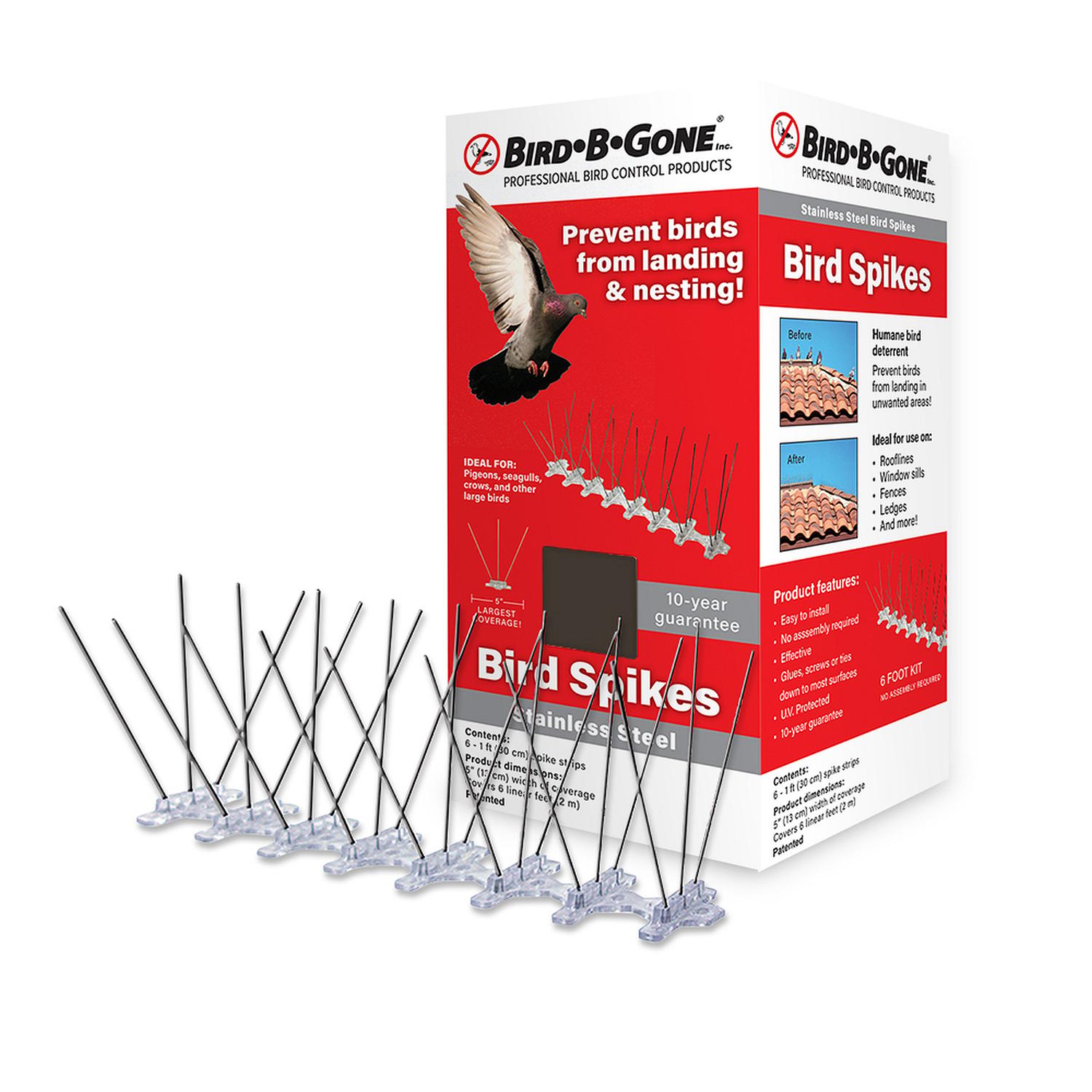  Bird-B-Gone Bird Repelling Spikes For Assorted Species