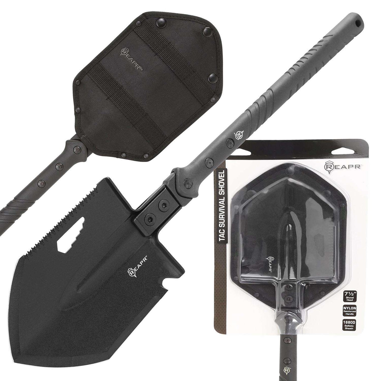  REAPR 23.5 In. Stainless Steel V-Shaped Shovel Fiberglass Handle