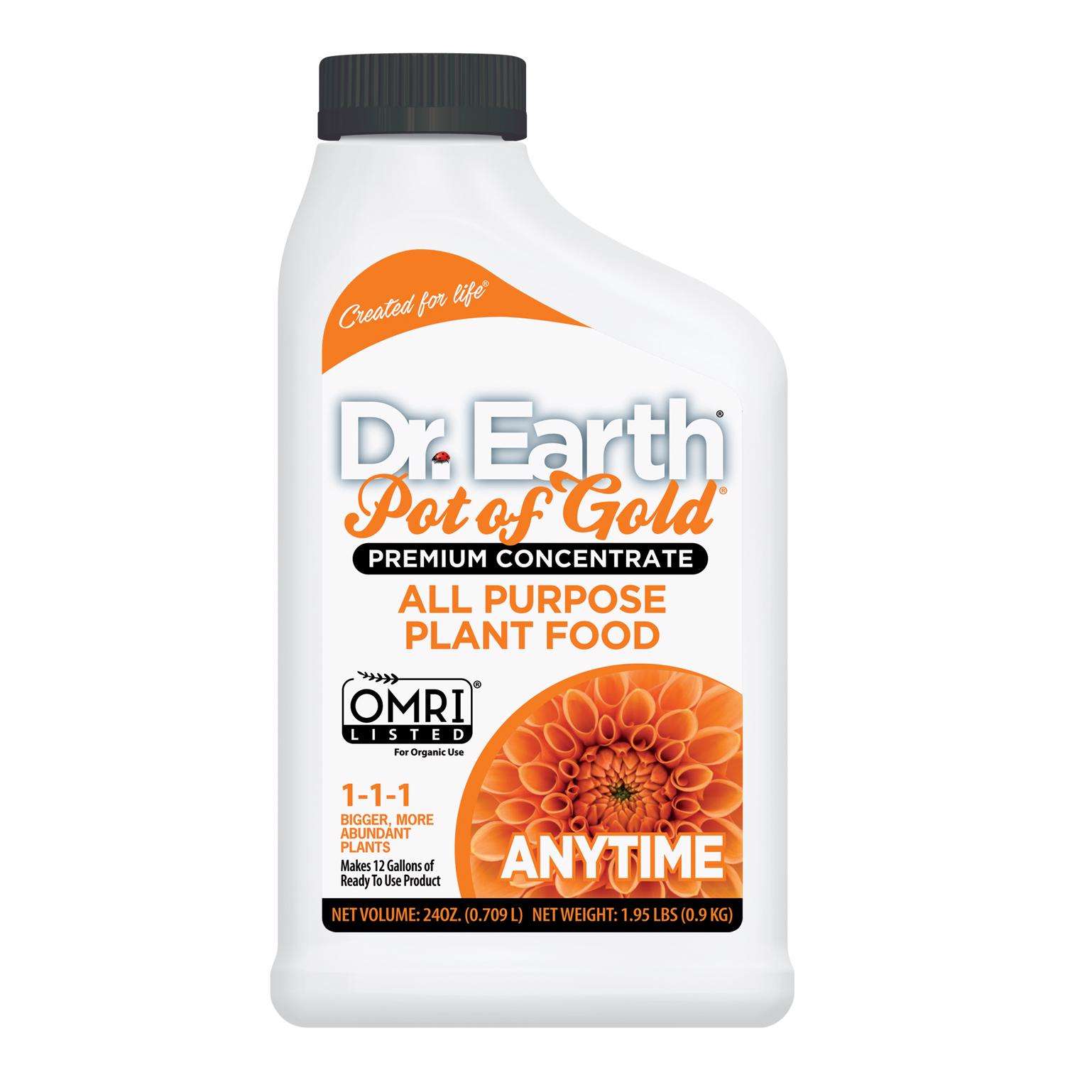  Dr. Earth Pot Of Gold Organic Liquid All Purpose Plant Food 24 Oz