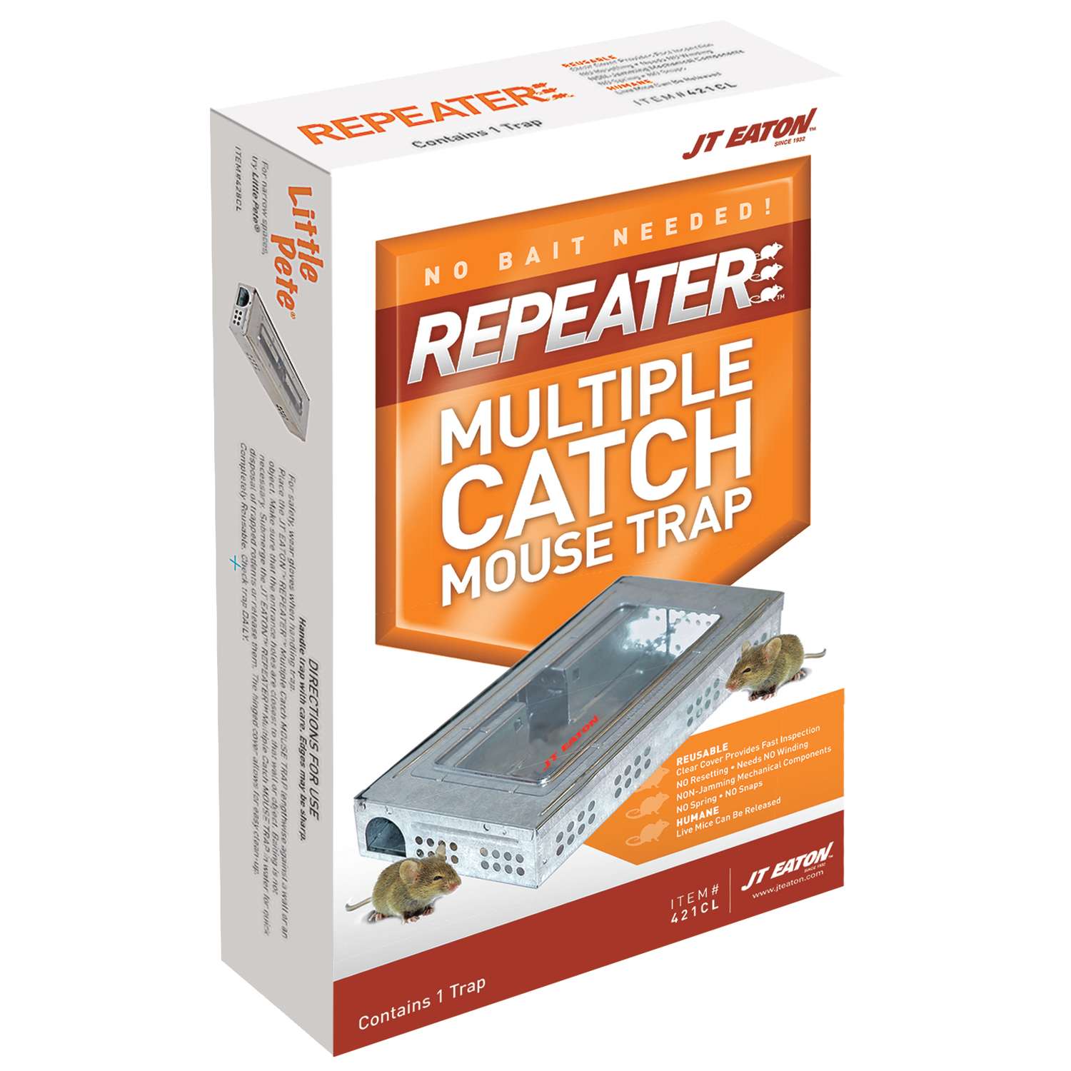  JT Eaton Repeater Small Multiple Catch Animal Trap For Mice 1 Pk