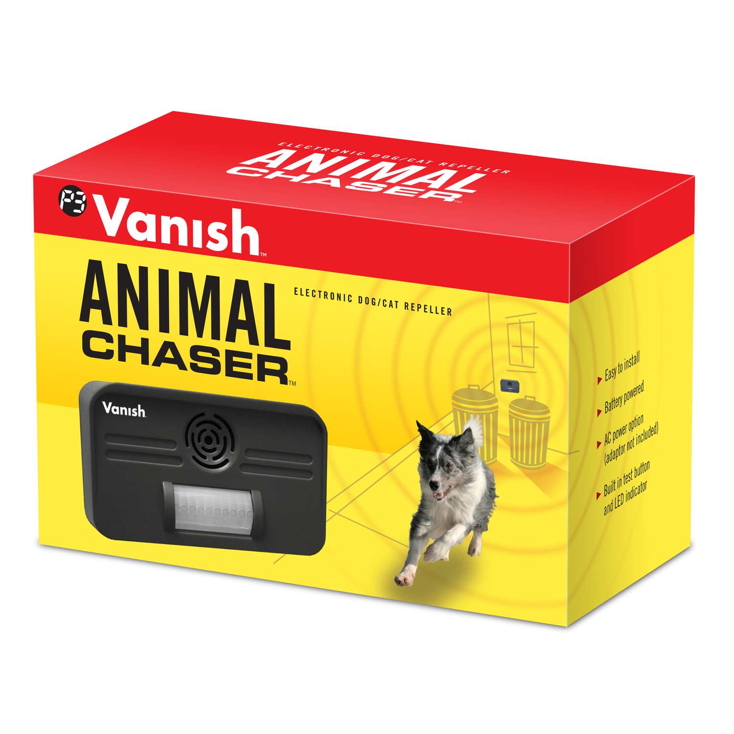  Vanish Animal Chaser Battery-Powered Electronic Pest Repeller For Dog/Cat