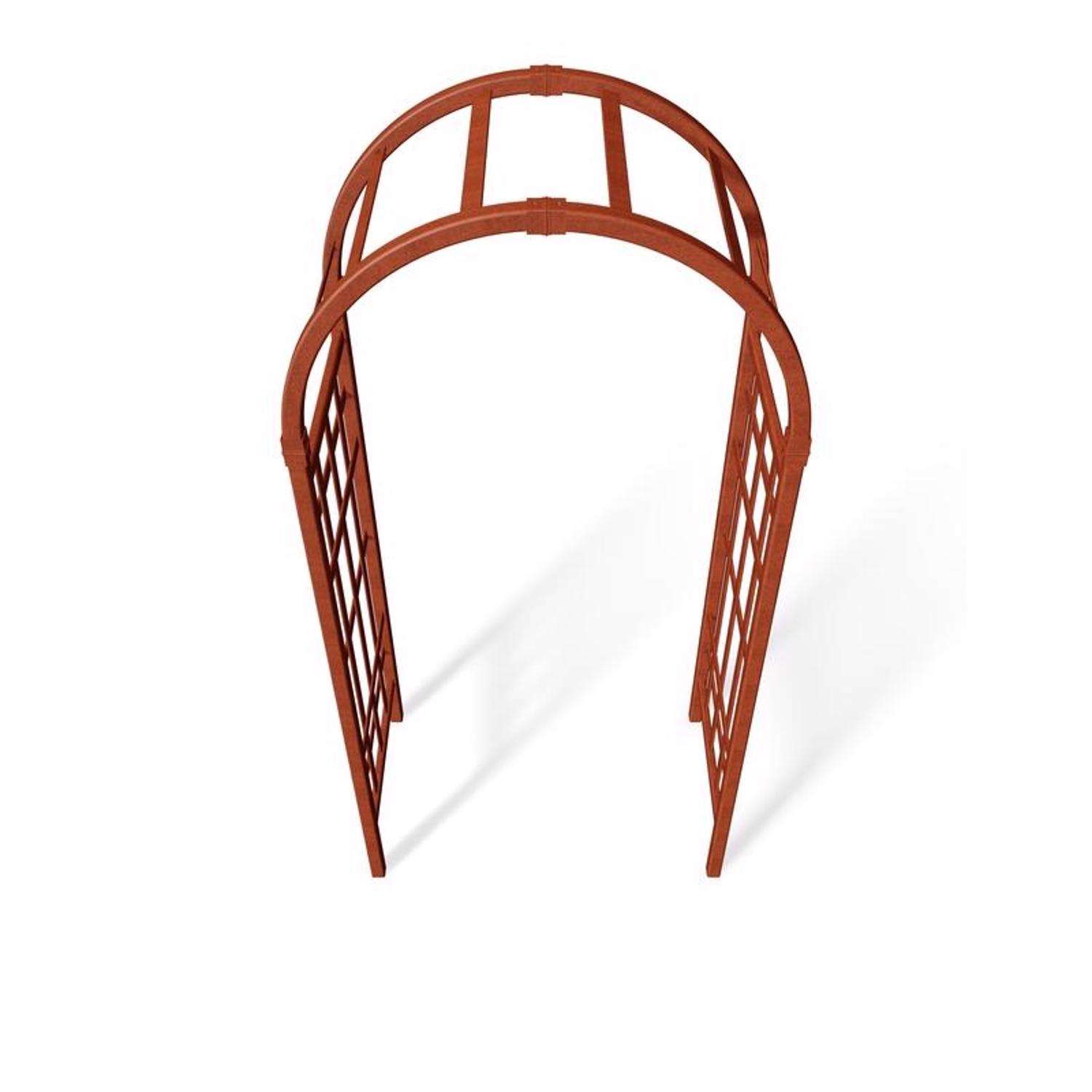  Vita Sierra 81 In. H Brown Vinyl Garden Arbor