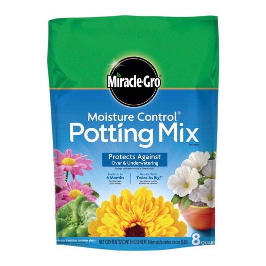  Miracle-Gro Moisture Control Flower And Plant Potting Mix 8 Qt