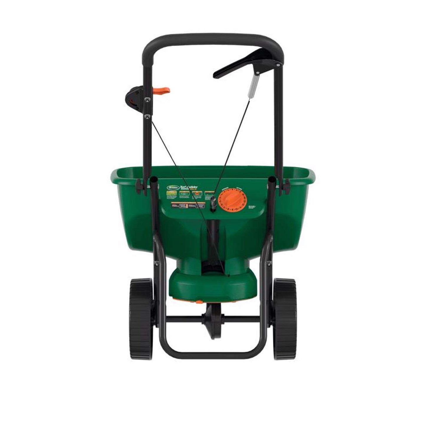  Scotts EdgeGuard DLX 5 Ft. W Broadcast Push Spreader For Fertilizer/Ice Melt/Seed 60 Lb