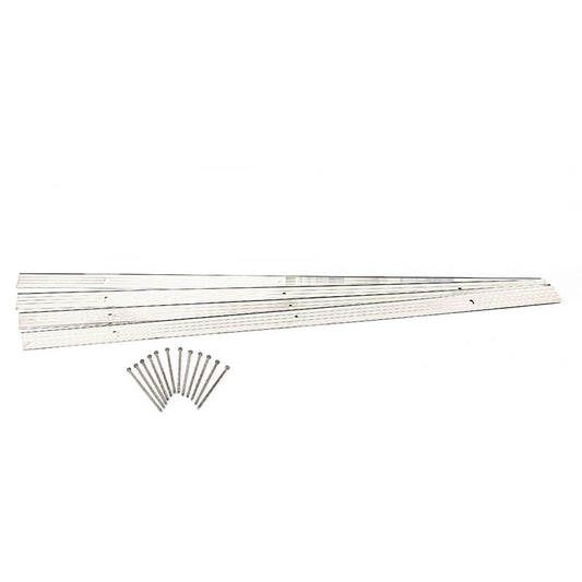  EasyFlex 24 Ft. L X 4 In. H Aluminum White Landscape Edging Kit