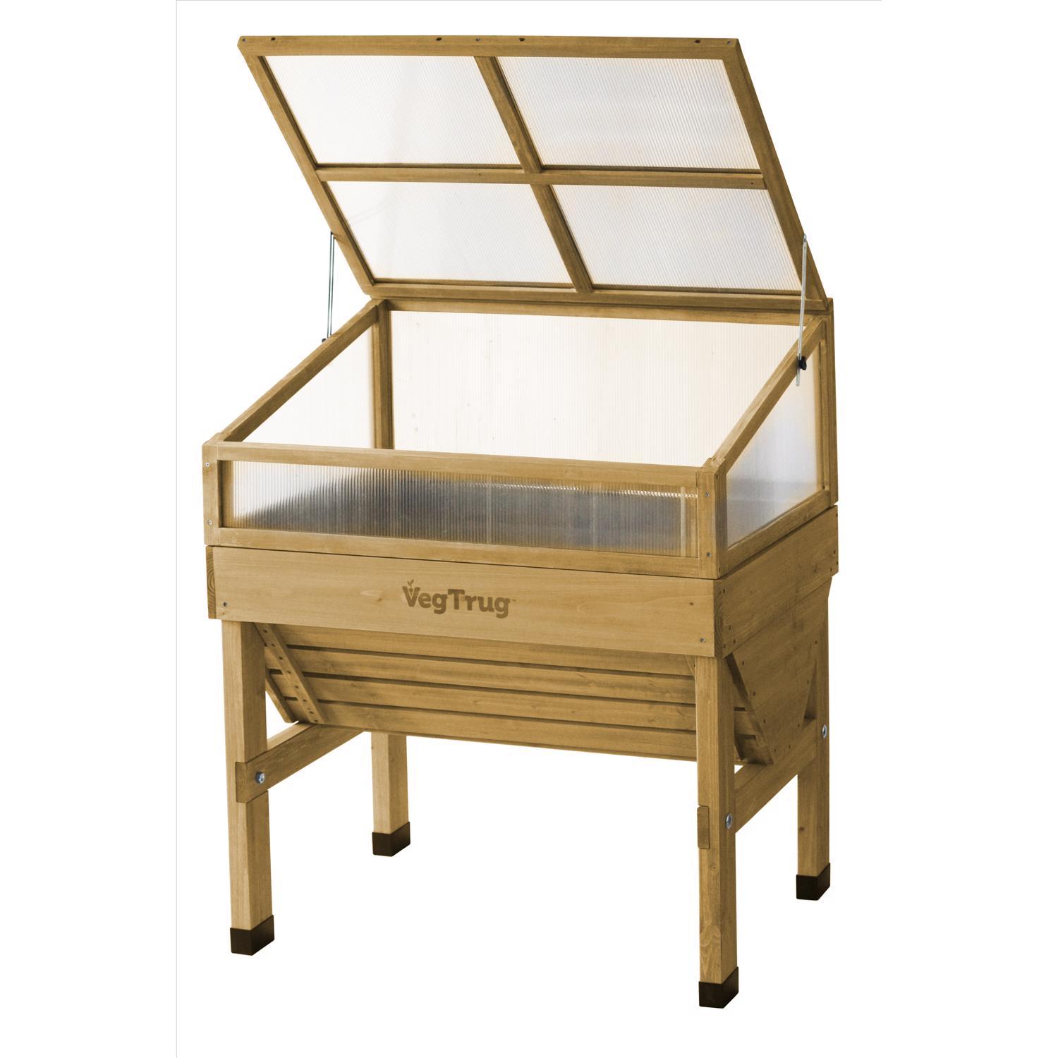  VegTrug Cold Frame Natural 41 In. W X 30 In. D X 18 In. H Raised Bed Greenhouse