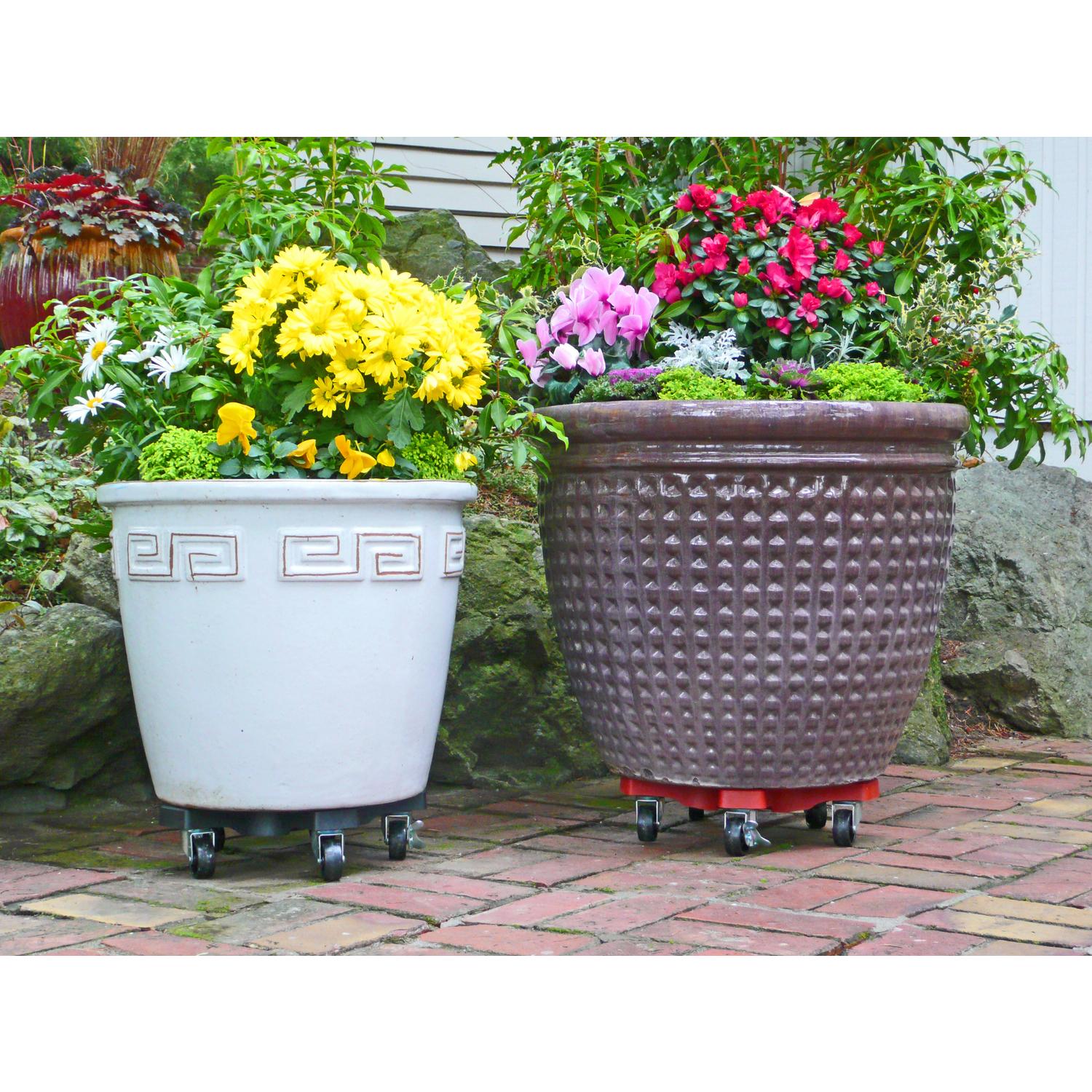  Down Under Decksaver 3.5 In. H X 15.25 In. W X 15.25 In. D X 15.25 In. D Plastic Plant Caddy Black