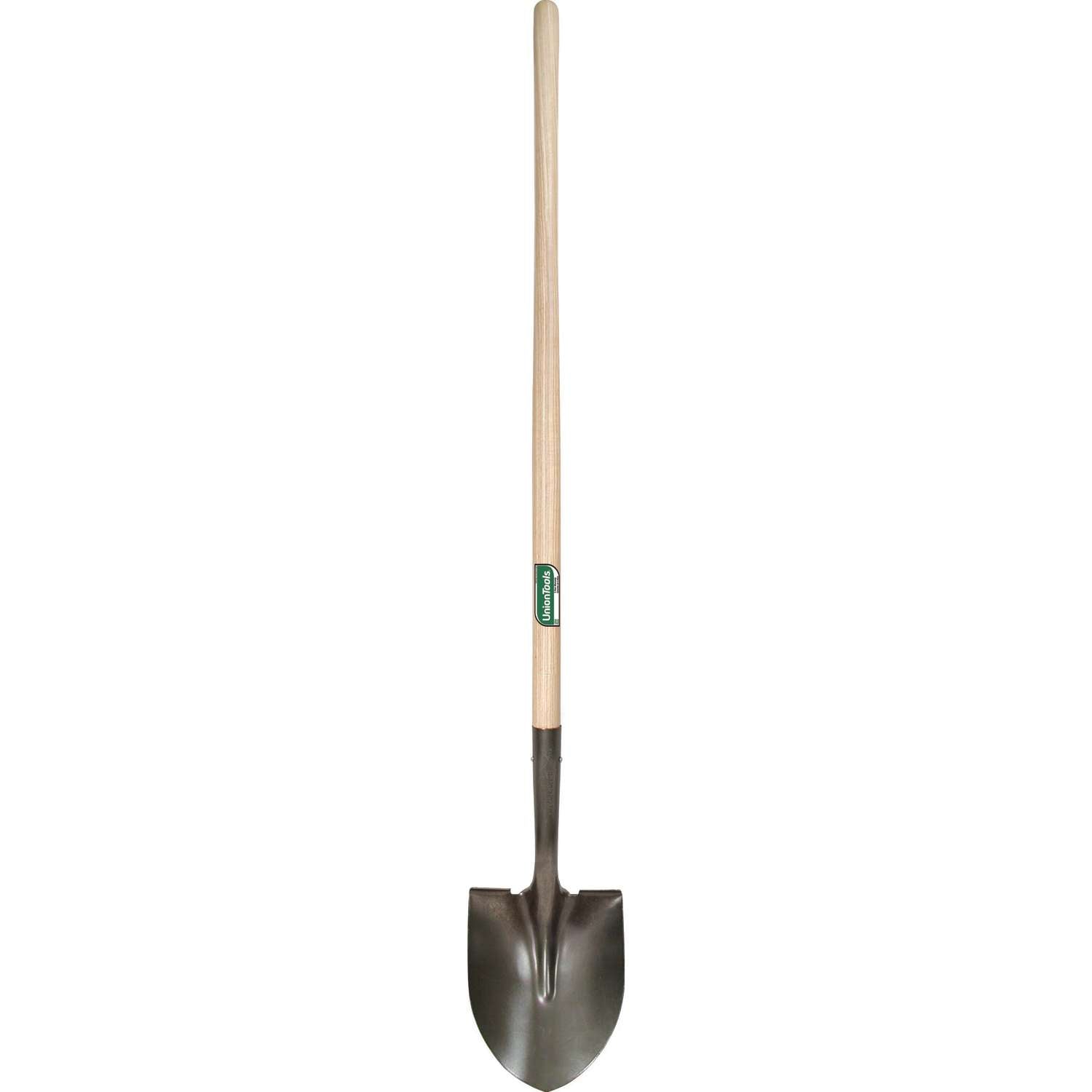  UnionTools 59 In. Steel Round Digging Shovel Wood Handle