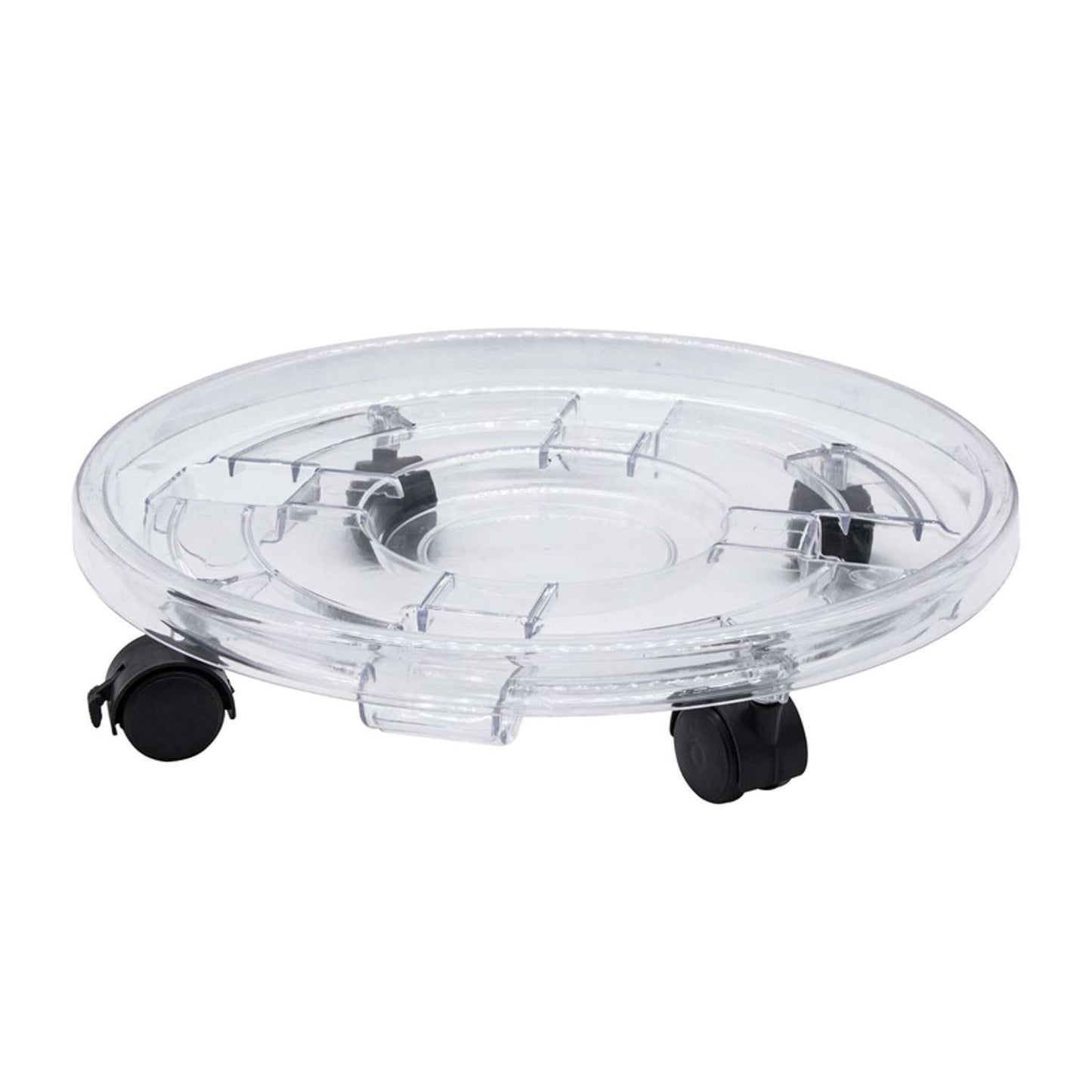  Bond 15 In. D Polystyrene Plant Caddy Clear