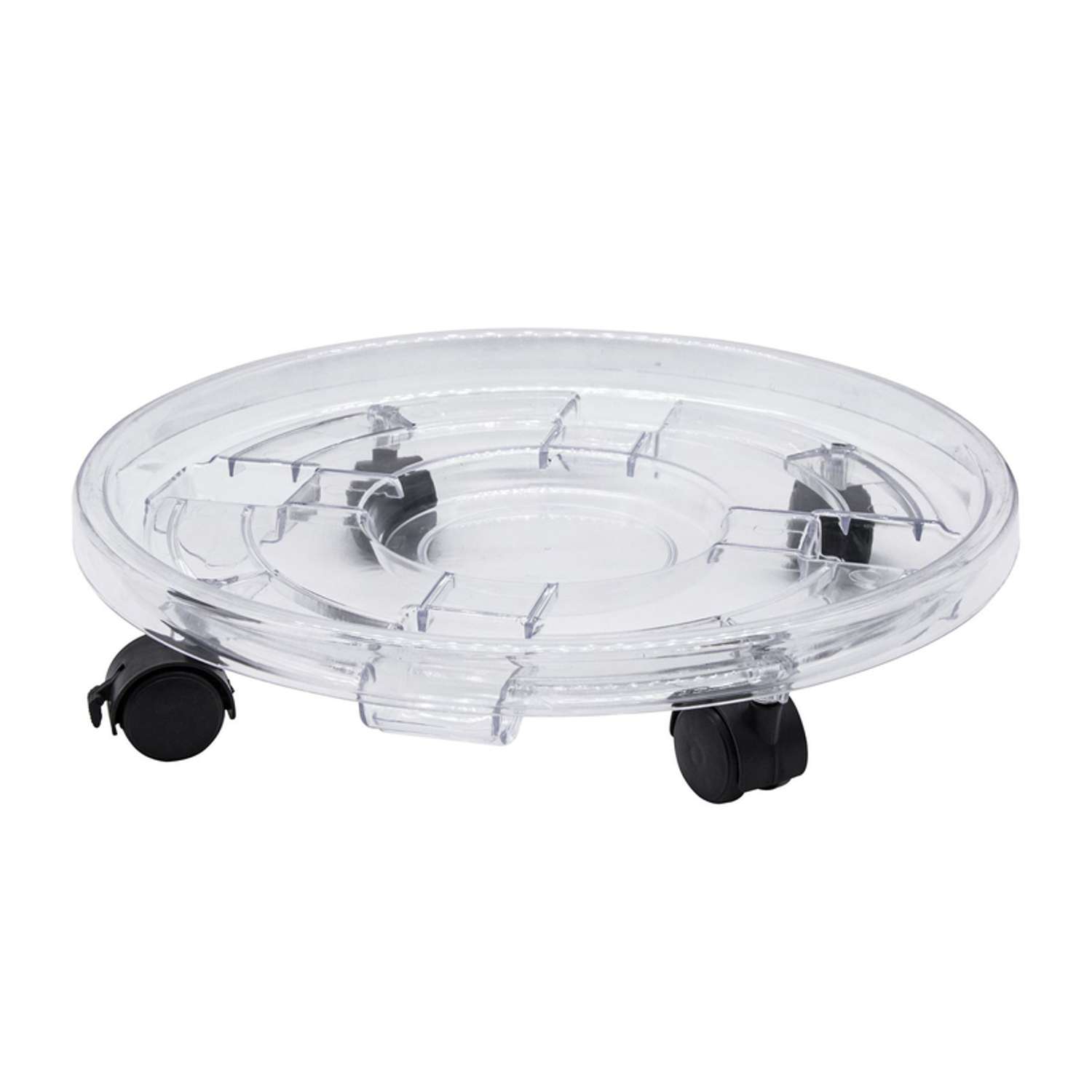  Bond 15 In. D Polystyrene Plant Caddy Clear