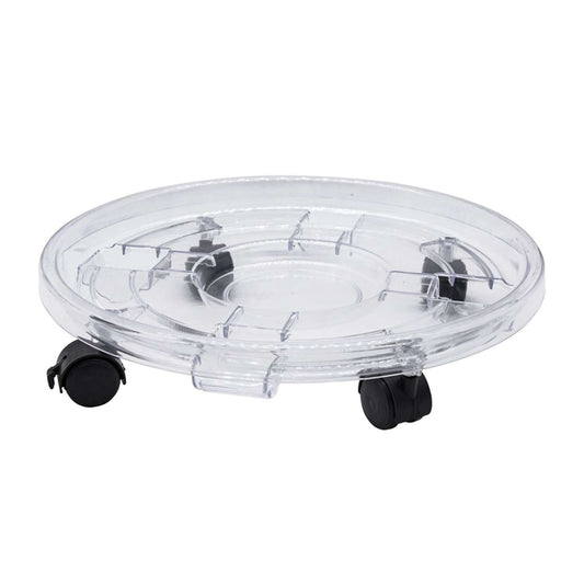  Bond 15 In. D Polystyrene Plant Caddy Clear
