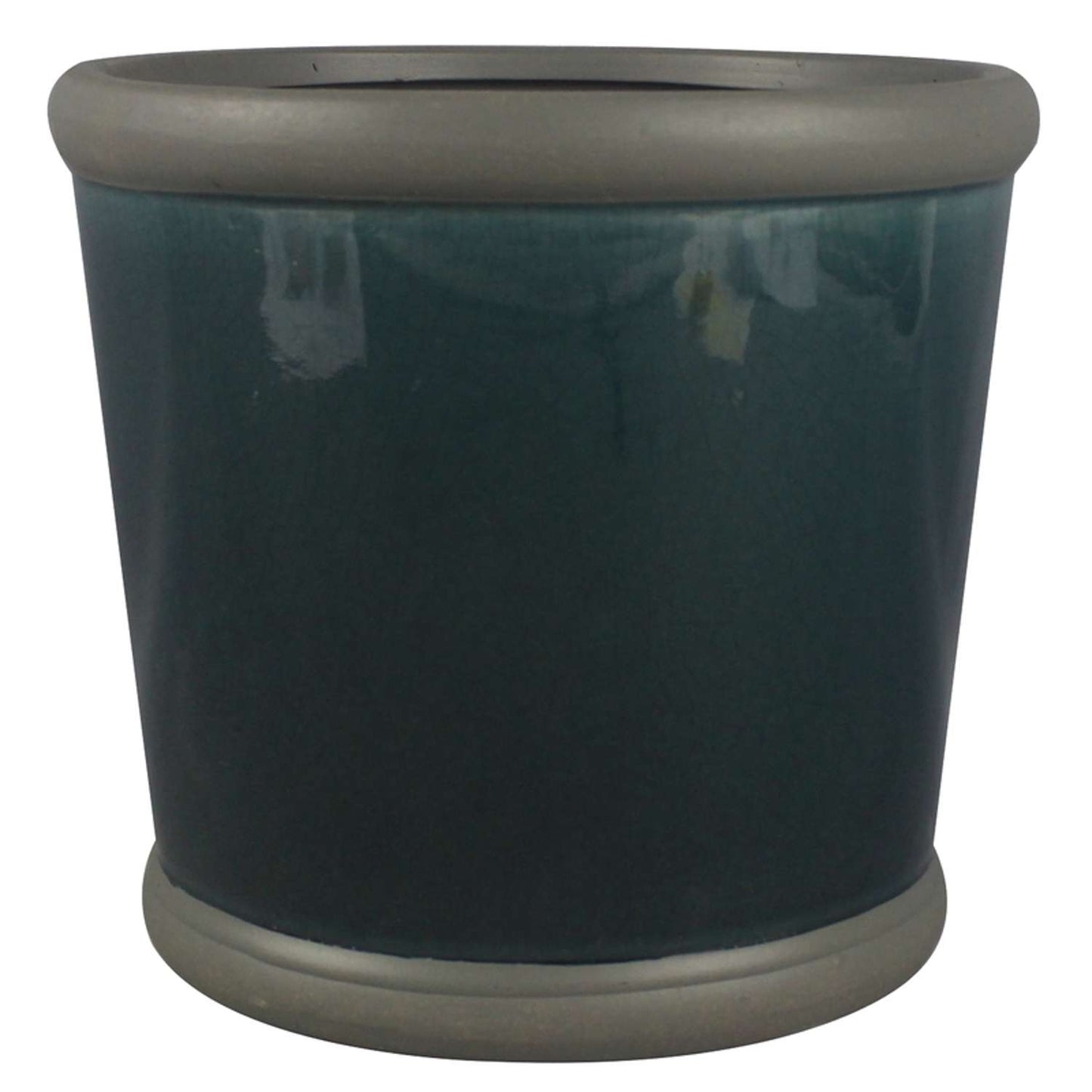  Trendspot Belleville 8.5 In. H X 9.5 In. W X 9.5 In. D Ceramic Planter Blue