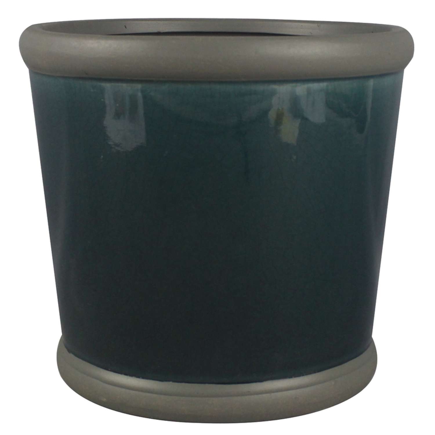  Trendspot Belleville 8.5 In. H X 9.5 In. W X 9.5 In. D Ceramic Planter Blue