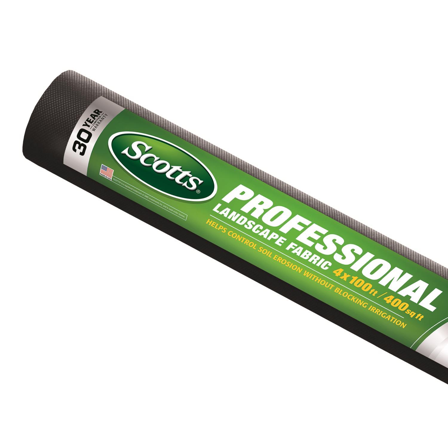 Scotts Professional 4 Ft. W X 100 Ft. L Polypropylene Landscape Fabric