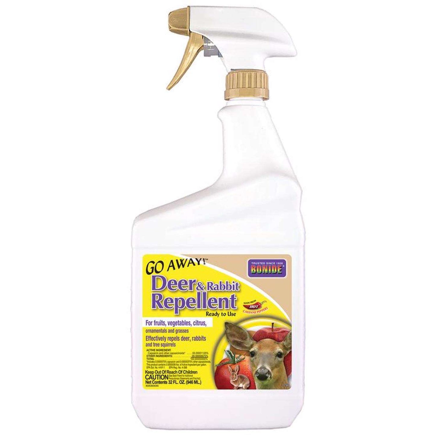  Bonide Go Away Animal Repellent Liquid For Deer And Rabbits 32 Oz