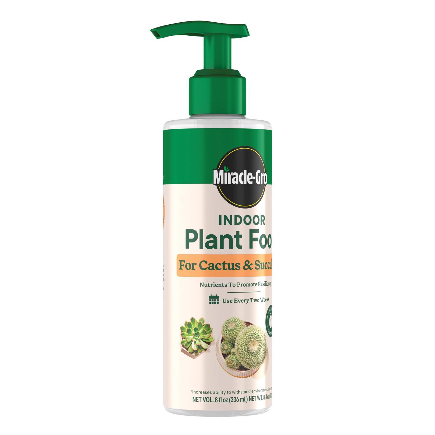  Miracle-Gro Succulent Liquid Cacti, Jade And Aloe Plant Food 8 Oz