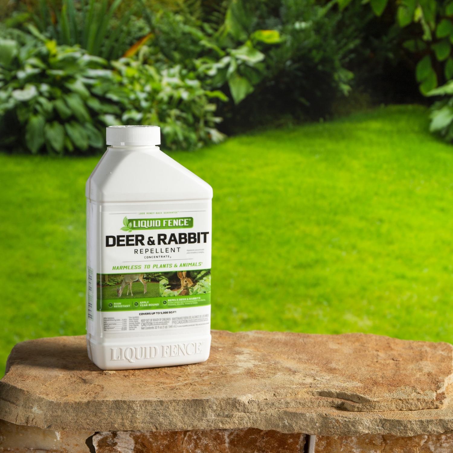  Liquid Fence Animal Repellent Liquid For Deer And Rabbits 32 Oz