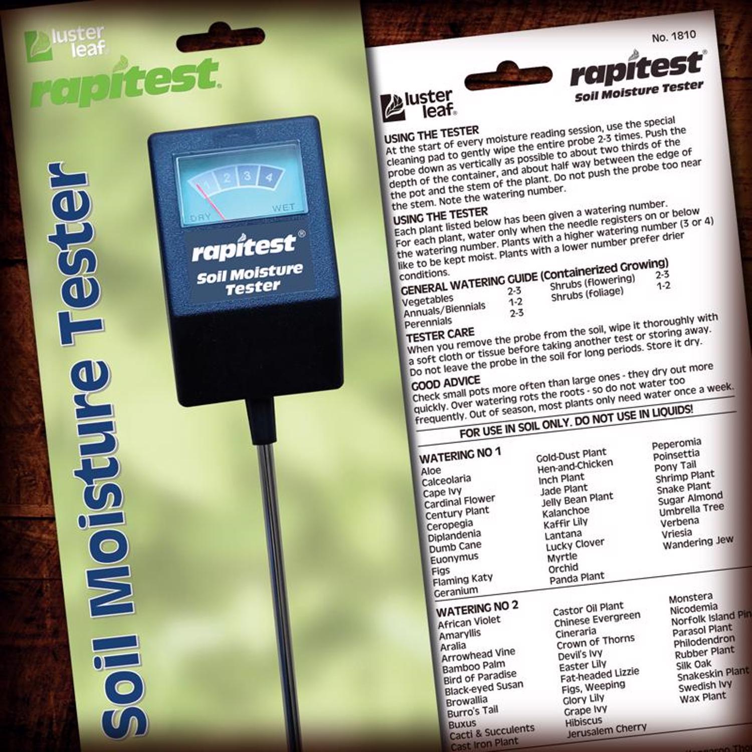  Luster Leaf Analog Soil Moisture Probe 1 Pk