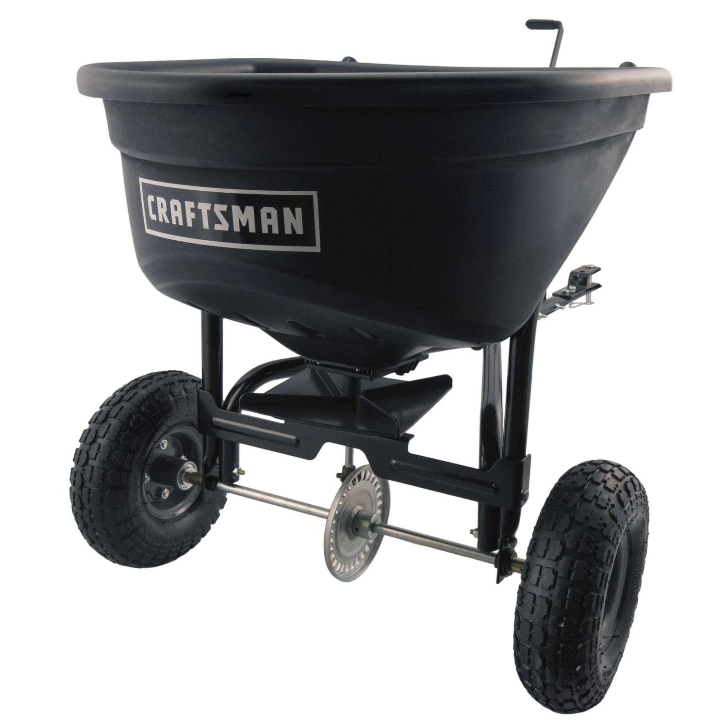  Craftsman 10 Ft. W Tow Broadcast Spreader For Fertilizer 110 Lb