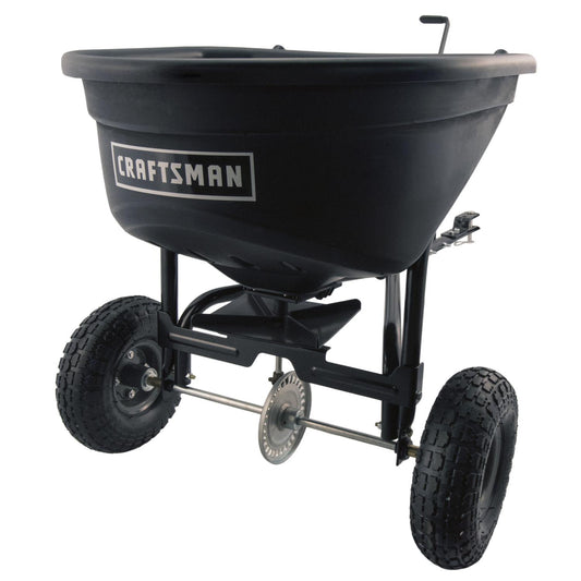  Craftsman 10 Ft. W Tow Broadcast Spreader For Fertilizer 110 Lb