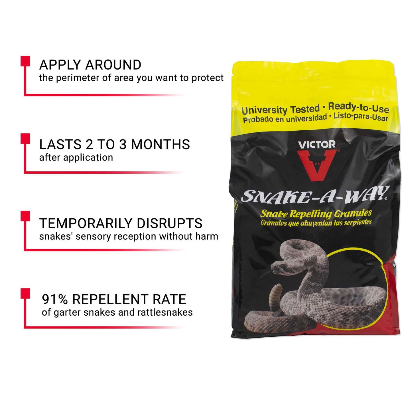  Victor Snake-A-Way Animal Repellent Granules For Snakes 10 Lb