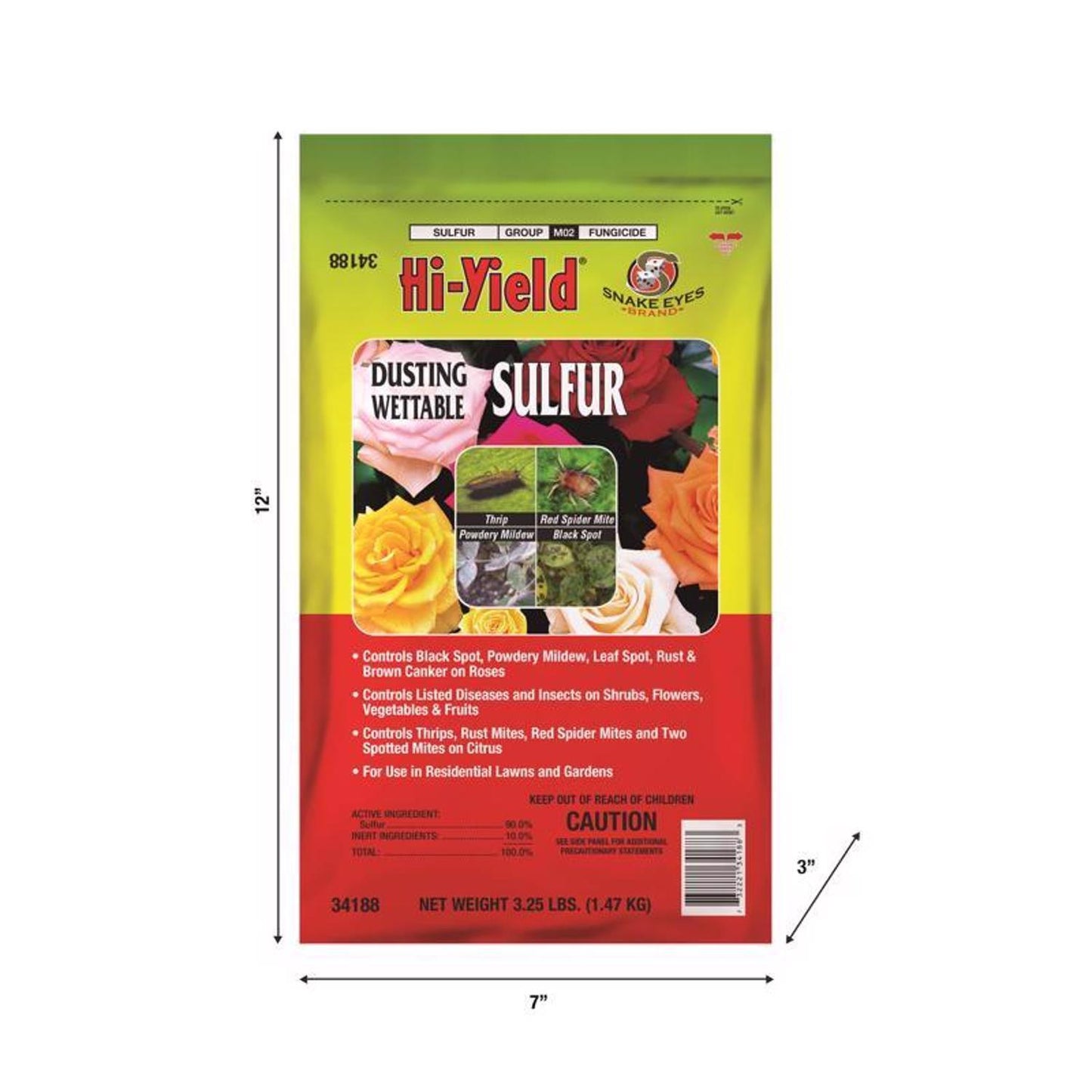  Hi-Yield Powder Sulfur 3.25 Lb
