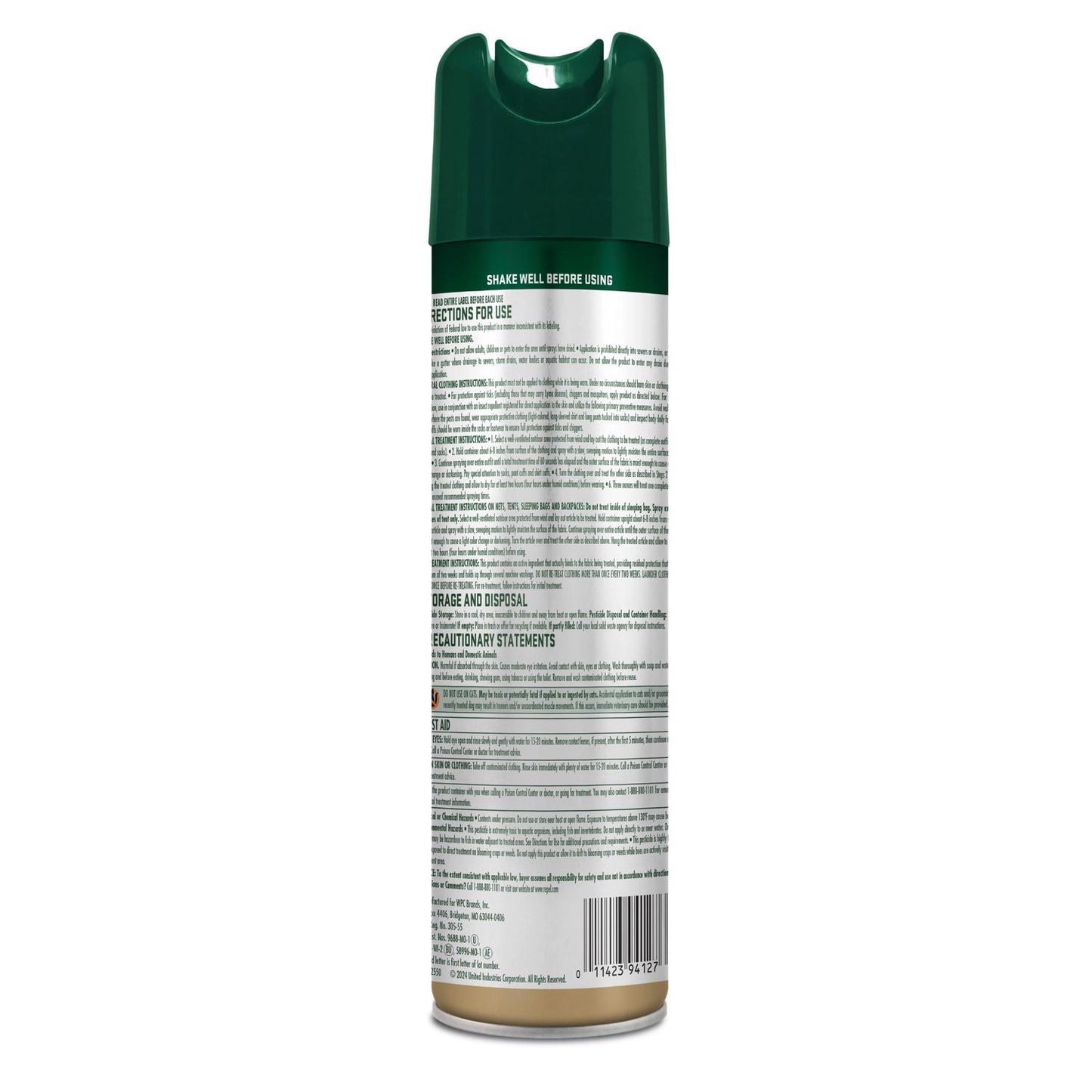  Repel Clothing & Gear Insect Repellent Liquid For Mosquitoes/Ticks 6.5 Oz