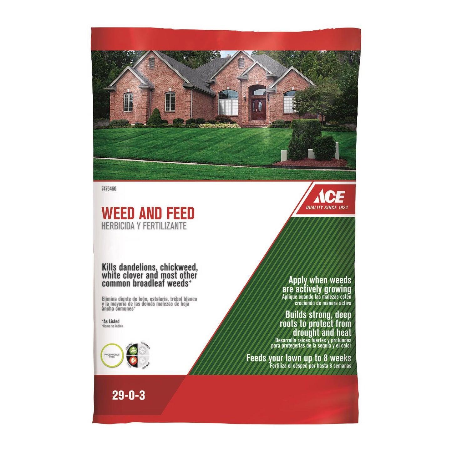  Ace Weed & Feed Lawn Fertilizer For All Grasses 5000 Sq Ft