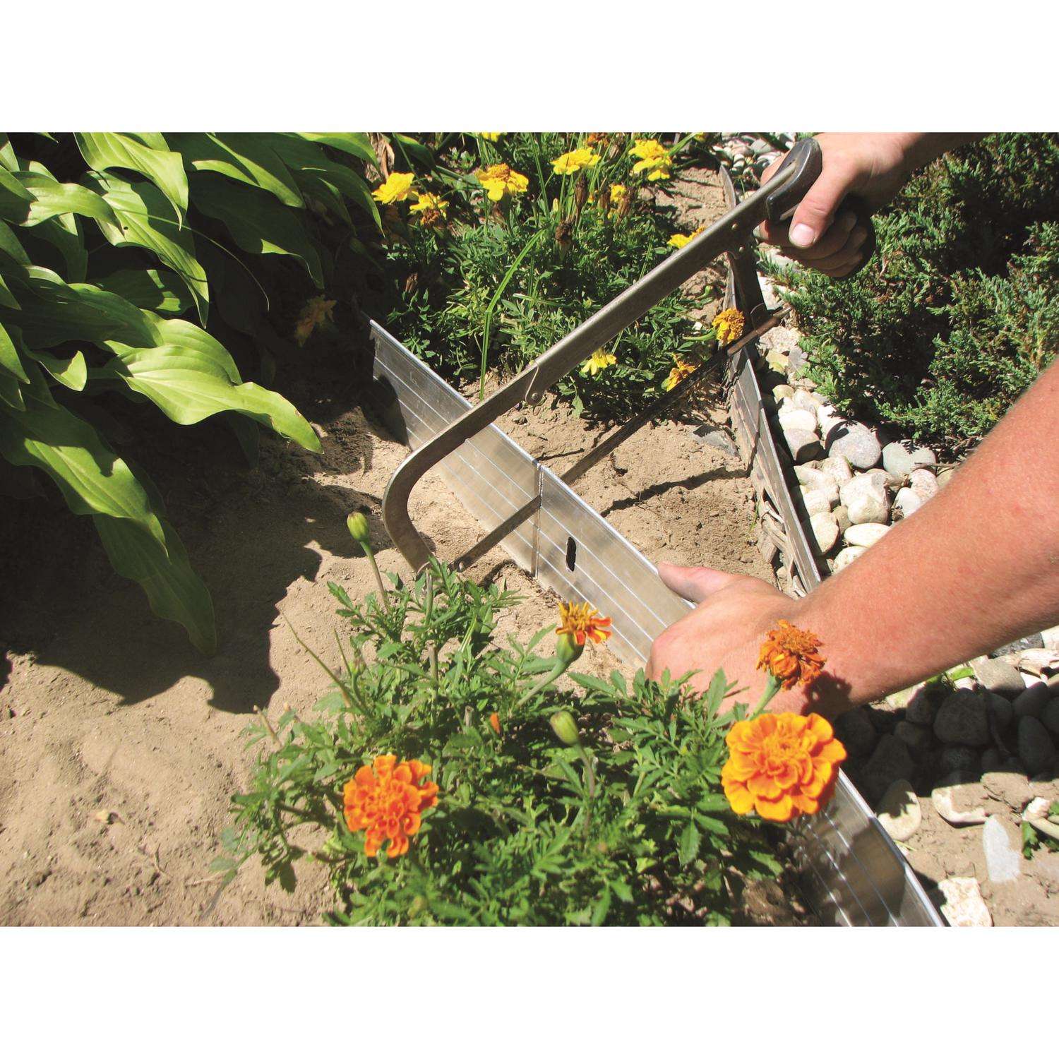  EasyFlex 24 Ft. L X 4 In. H Aluminum White Landscape Edging Kit