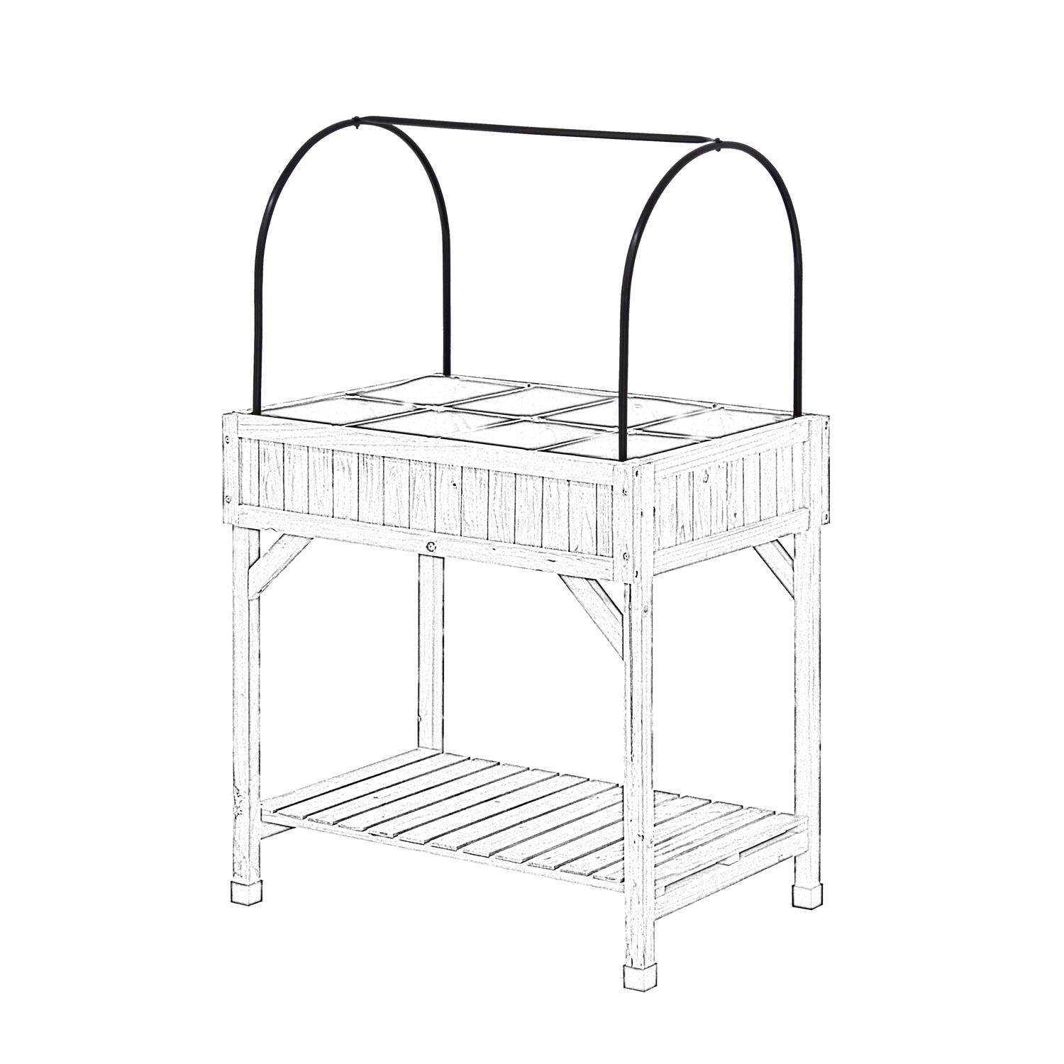  VegTrug Herb Garden Black 65 In. H X 53 In. W Greenhouse