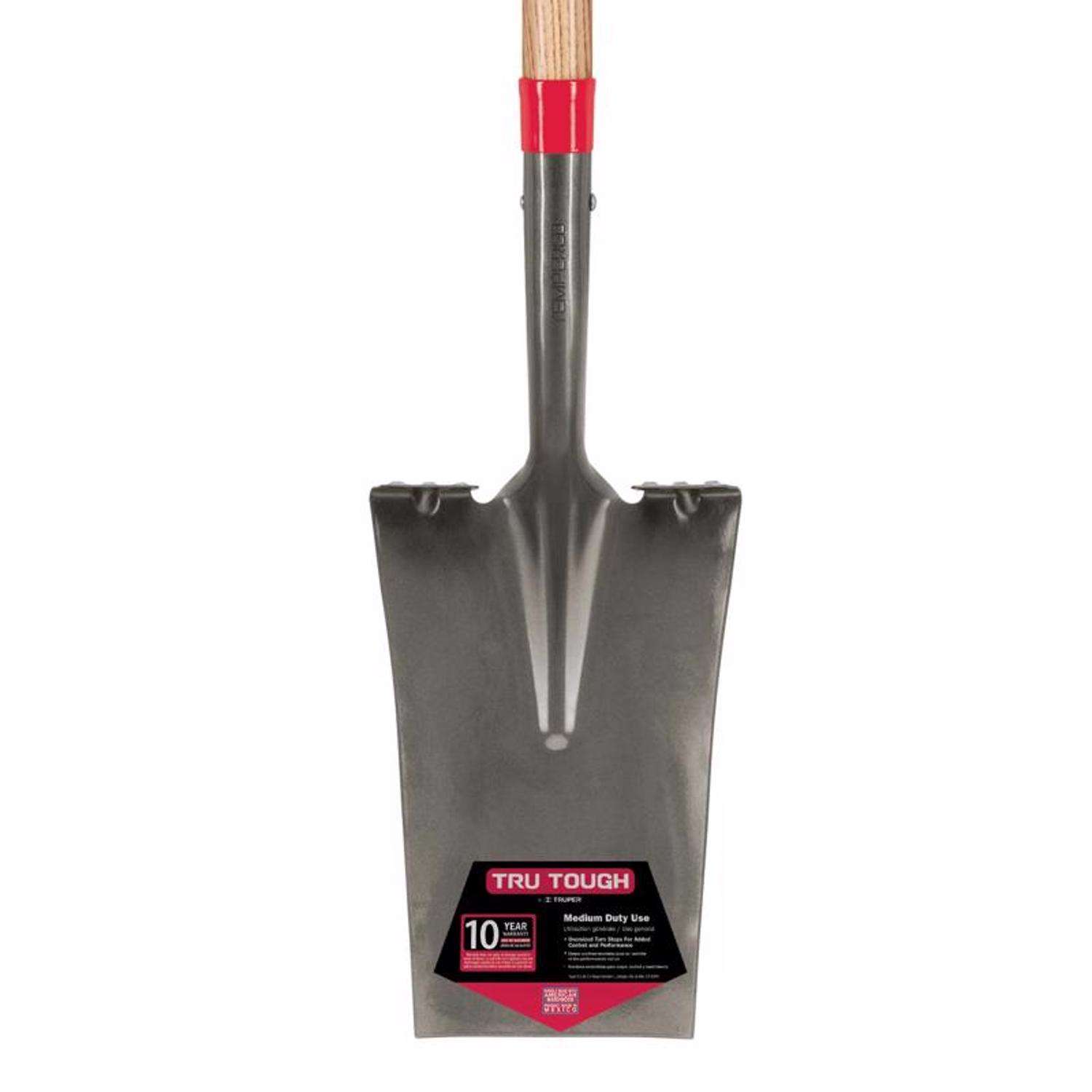  Truper Tru-Tough 41 In. Steel Square Garden Spade Wood Handle