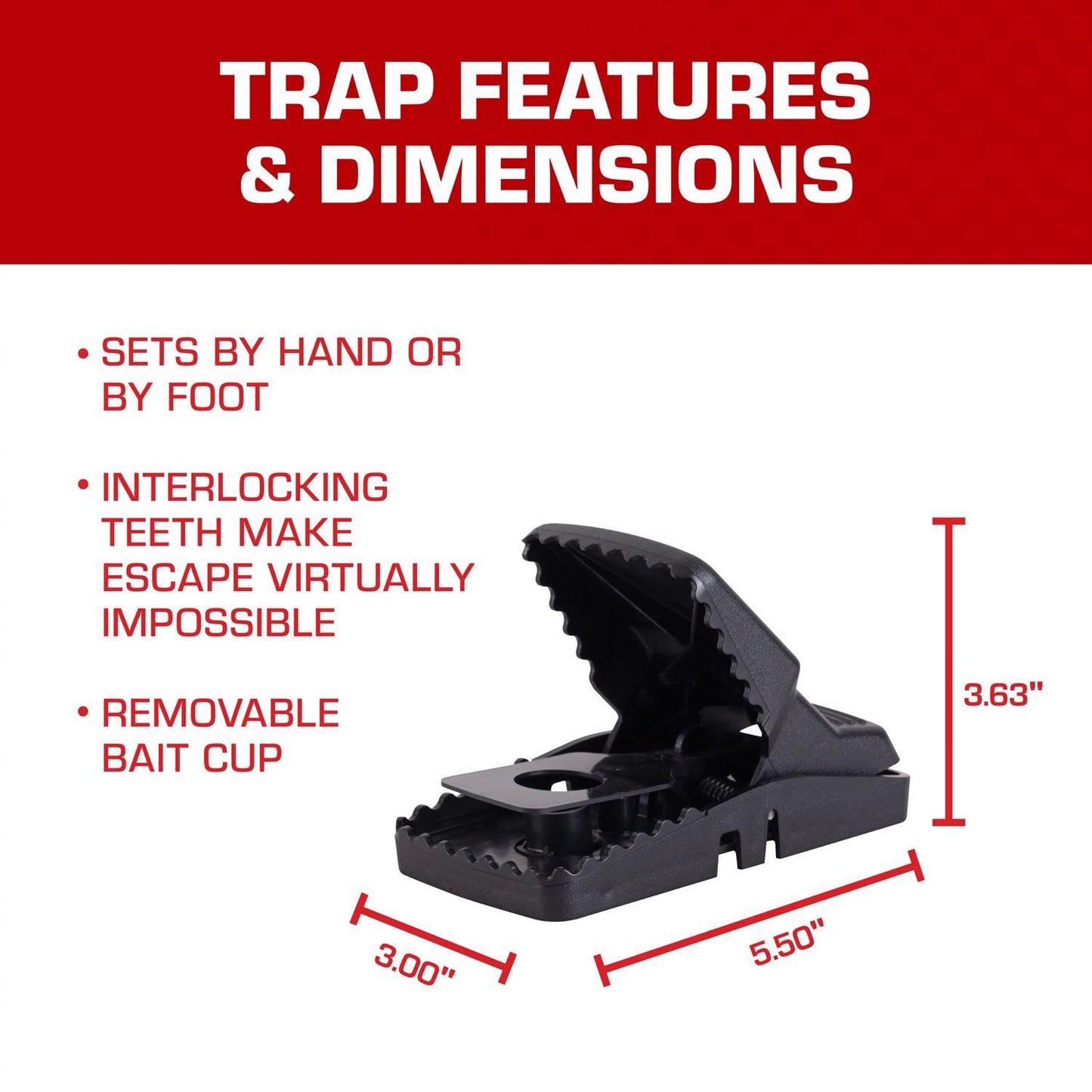  Tomcat Small Snap Trap For Rats 1 Pk