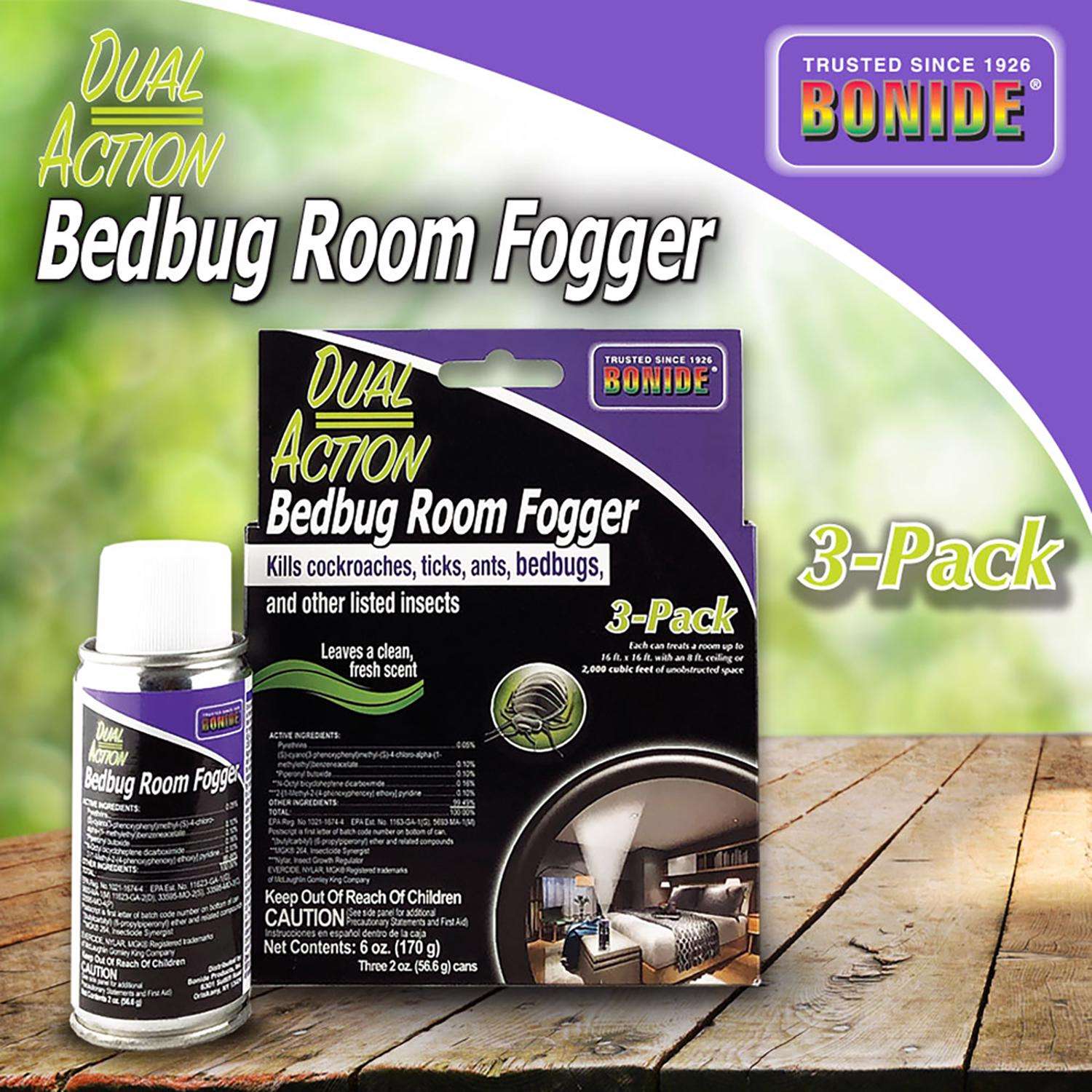  Bonide Dual Action Bed Bug And Flea Fogger Aerosol 2 Oz