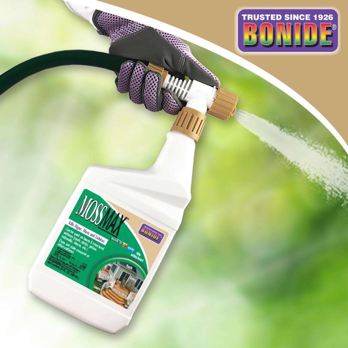  Bonide Mossmax Moss Killer RTS Hose-End Concentrate 32 Oz