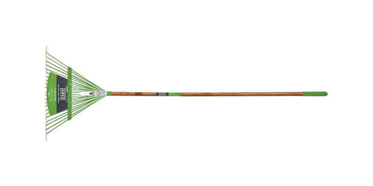  Ames 61.25 In. 22 Tine Steel Leaf Rake Wood Handle