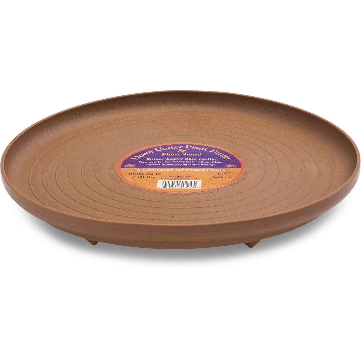  Down Under 12 In. D Plastic Plant Turner Terracotta