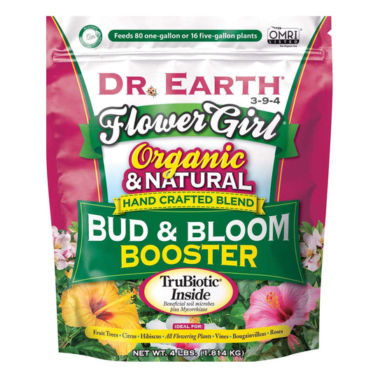  Dr. Earth Flower Girl Organic Granules Rose, Citrus Plant Food 4 Lb