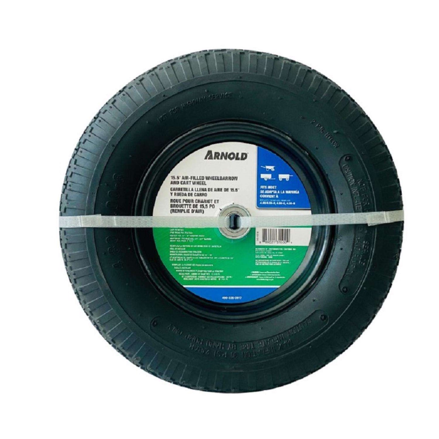  Arnold 15.5 In. D 350 Lb Wheelbarrow Wheel Steel 1 Pk