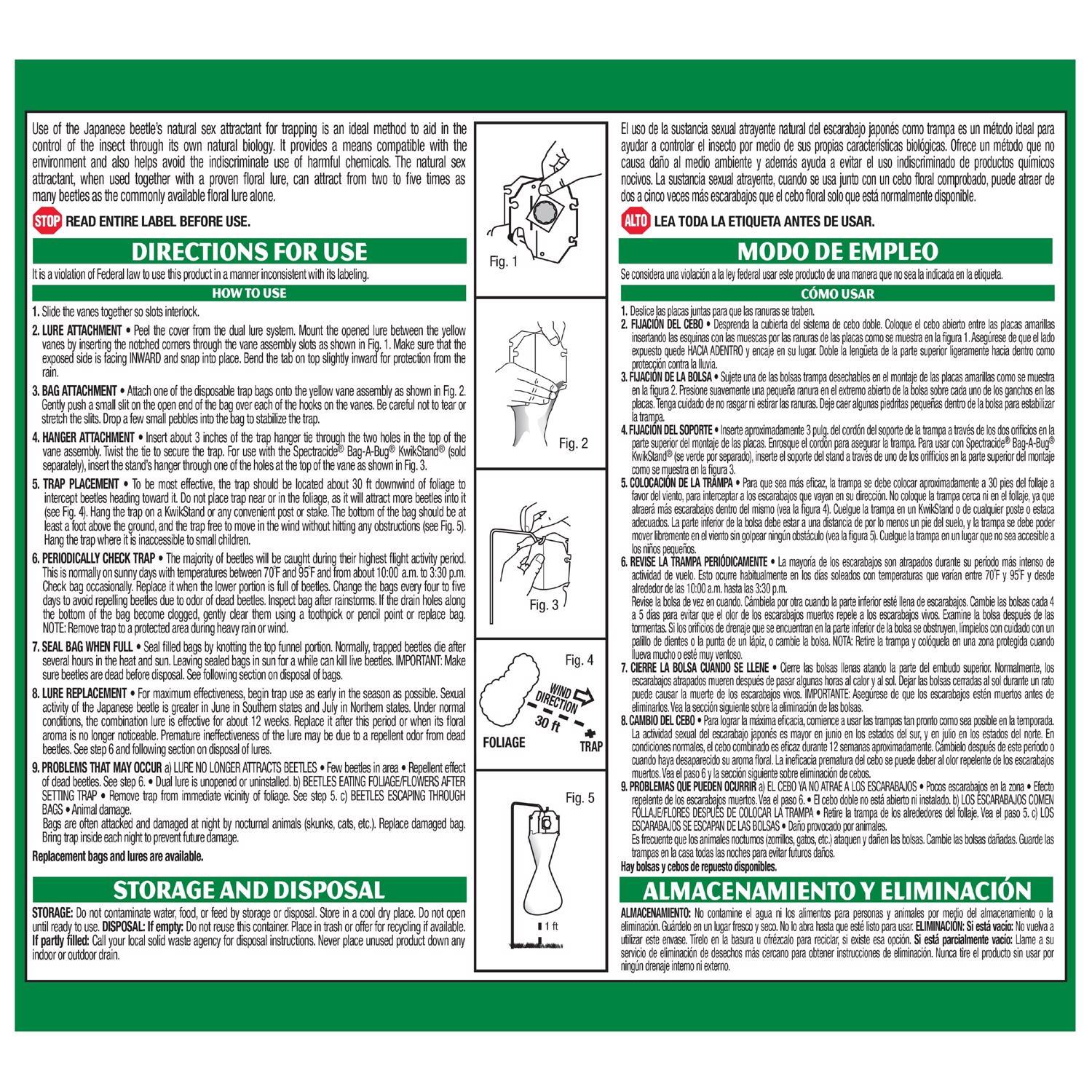  Spectracide Bag-A-Bug Japanese Beetle Trap 1 Ct