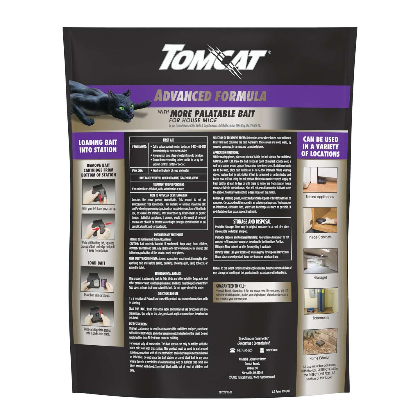  Tomcat Mouse Killer Refillable Bait Station Blocks For Mice 12 Oz 12 Pk